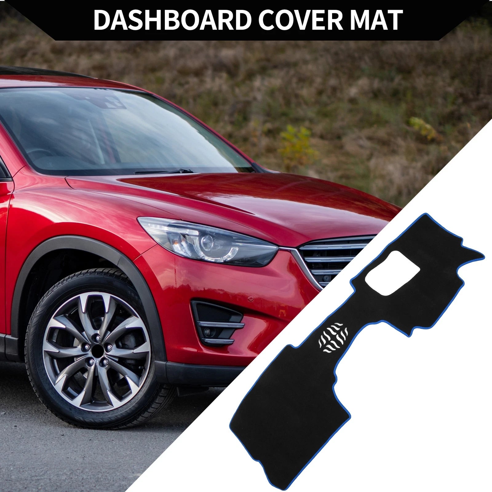 Dashboard Dash Cover Mat Protector Black for Mazda CX-30 DM (2020–2024)