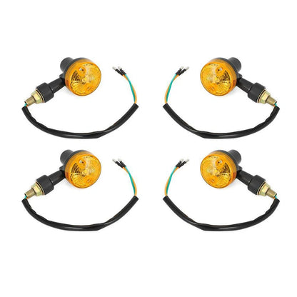 Set of 4 LED Turn Signal Indicators for Motorcycle (6V)