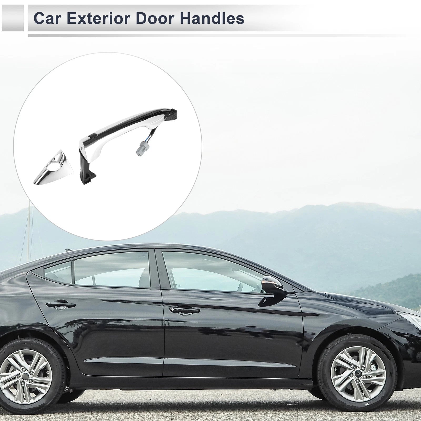 Front Left Car Exterior Door Handle Replacement for Hyundai Elantra (2011–2016)