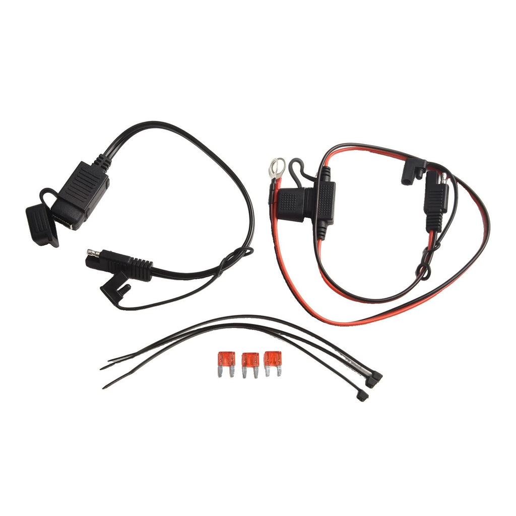 SAE to USB Charger Cable Adapter Kit for Motorcycle (Compact, Waterproof)