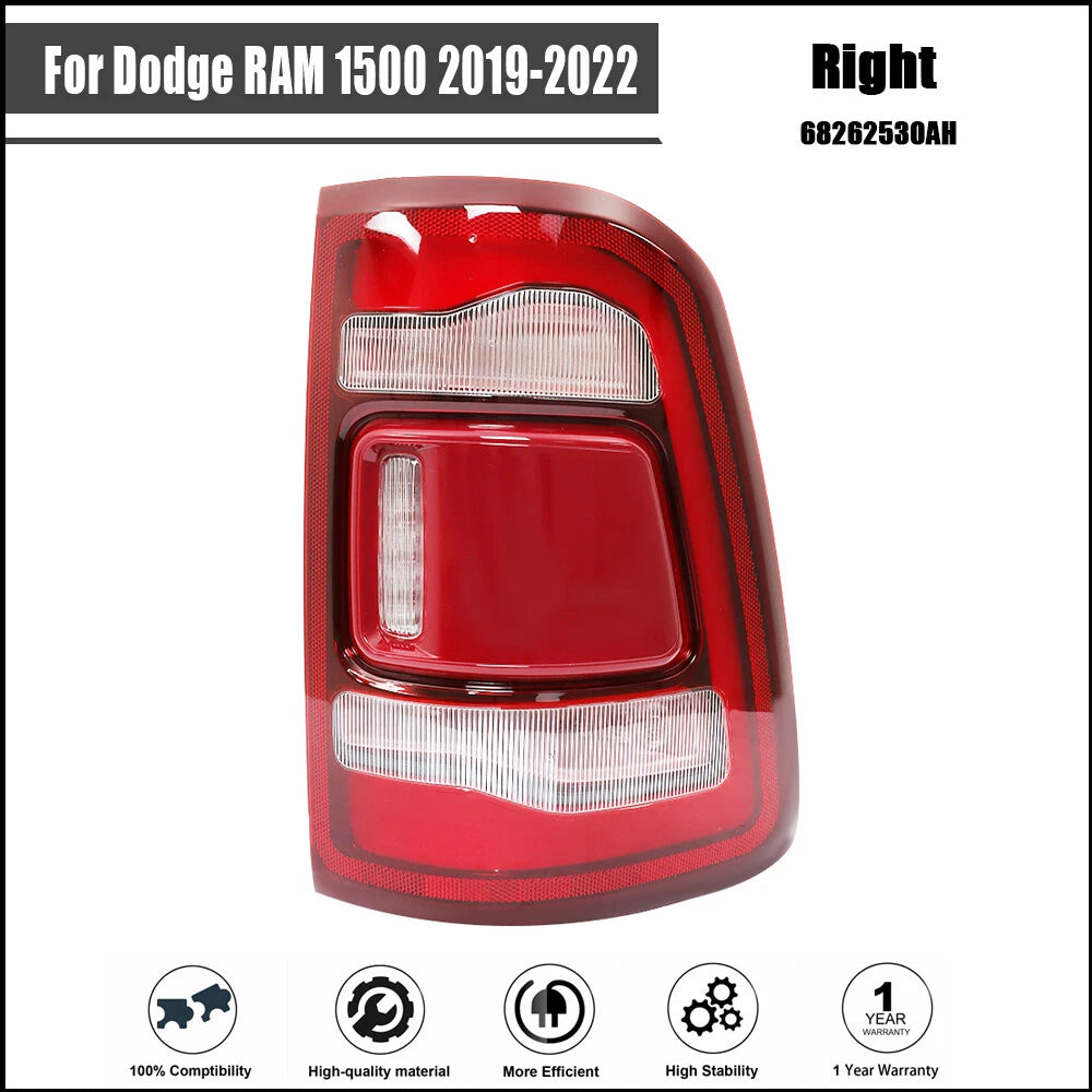 RH Passenger LED Tail Lights Assembly for Dodge RAM 1500 (2019–2022)