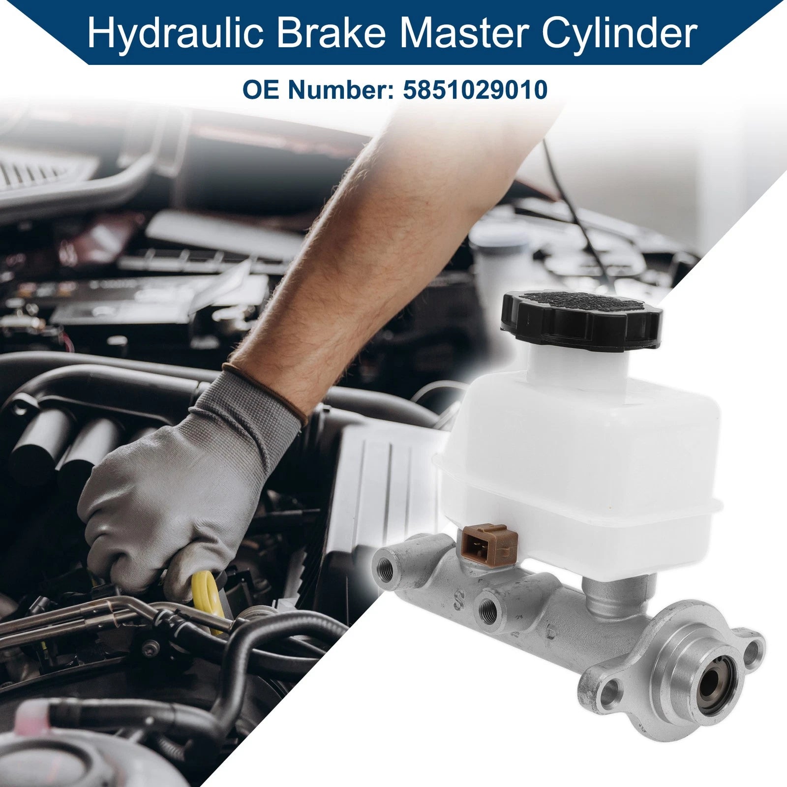 Brake Master Cylinder with Reservoir Replacement for Hyundai Elantra (1996–2000)