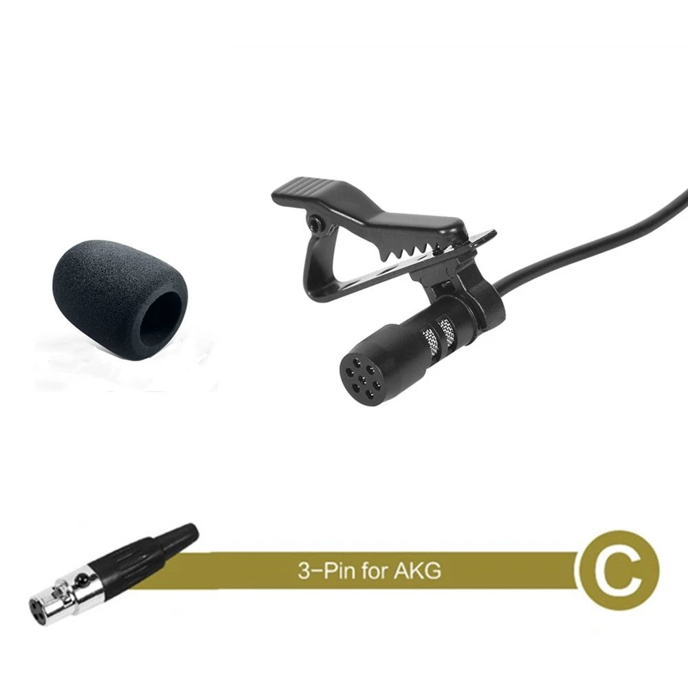 Lavalier Microphone with Cover for Portable Use (XLR 3-Pin, XLR 4-Pin)