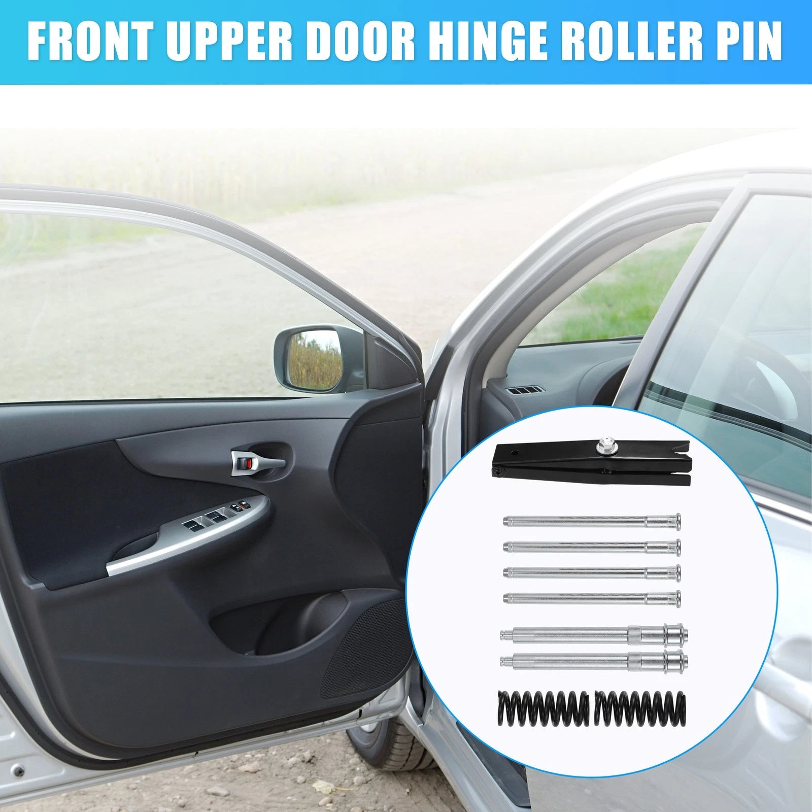 Door Hinge Pin Bushing Repair Set with Spring for Chevrolet Tahoe (1995–2000)