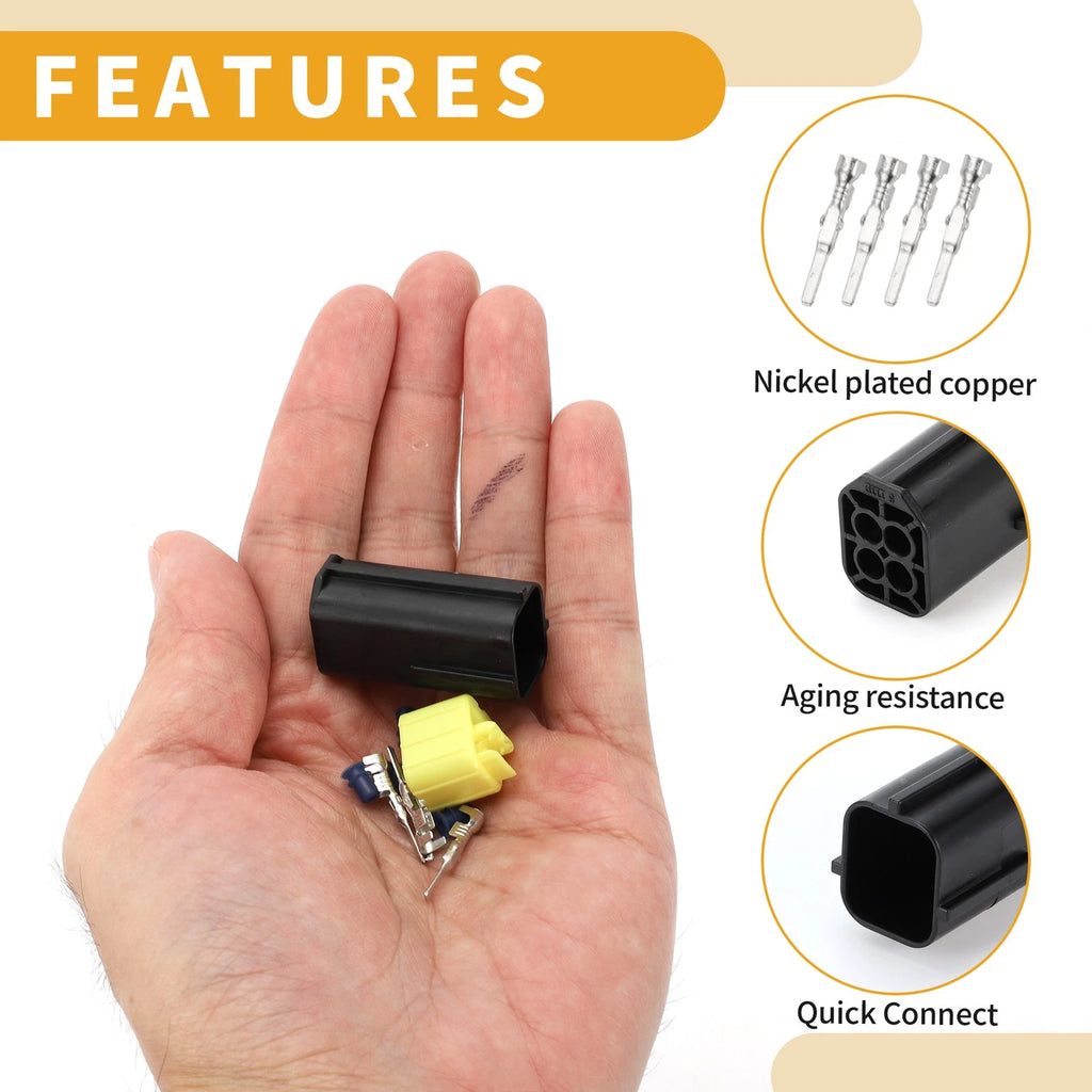 4 Pin O2 Oxygen Sensor Socket Connector Plug for Mazda