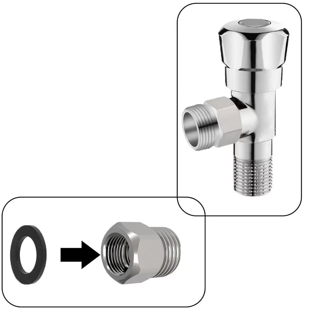3/8" Female to 1/2" Male Brass Pipe Connector for Pipe Connection