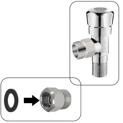 3/8" Female to 1/2" Male Brass Pipe Connector for Pipe Connection