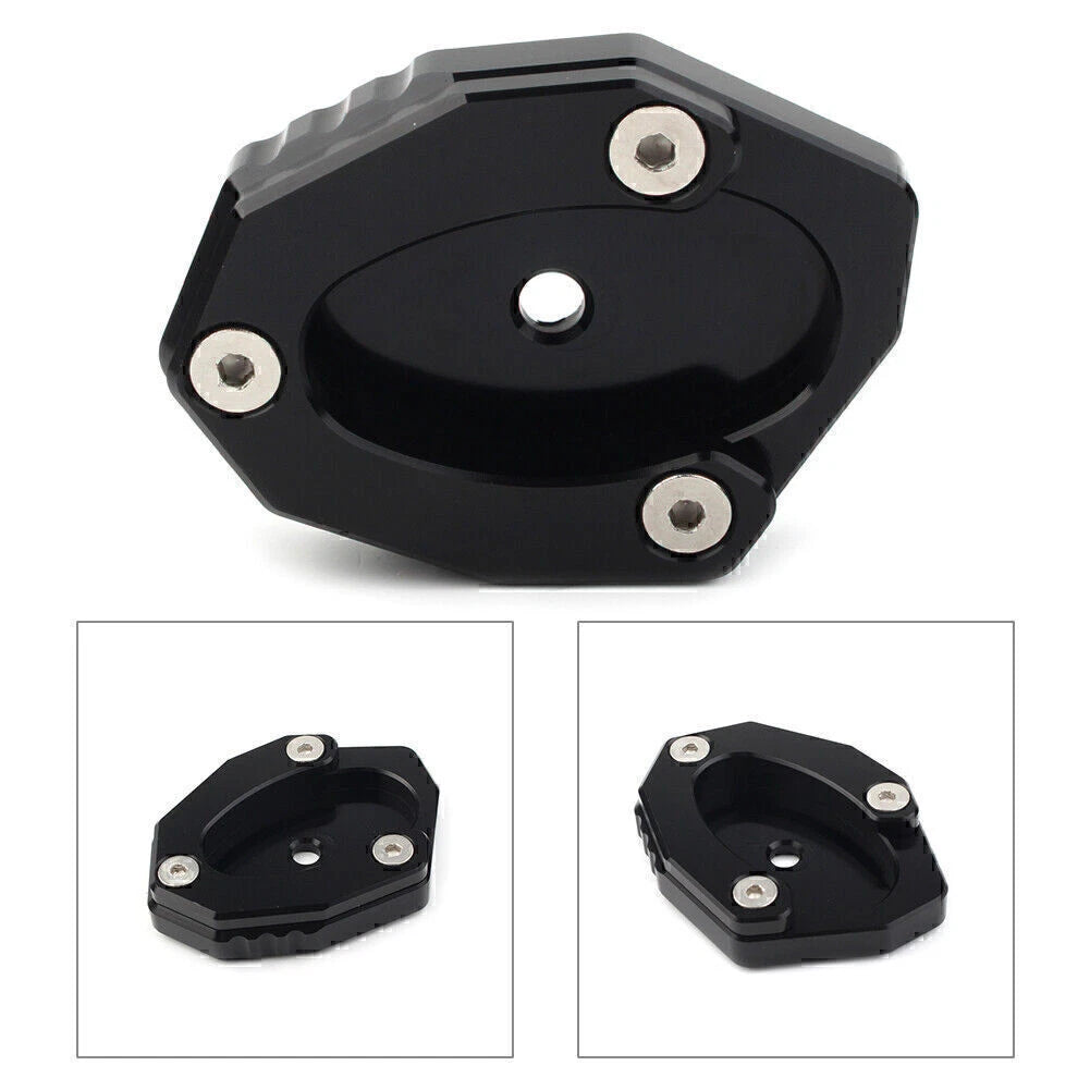 Kickstand Side Stand Extension Plate for Kawasaki Z900 (2017) & Z650 (2017–2020) Black