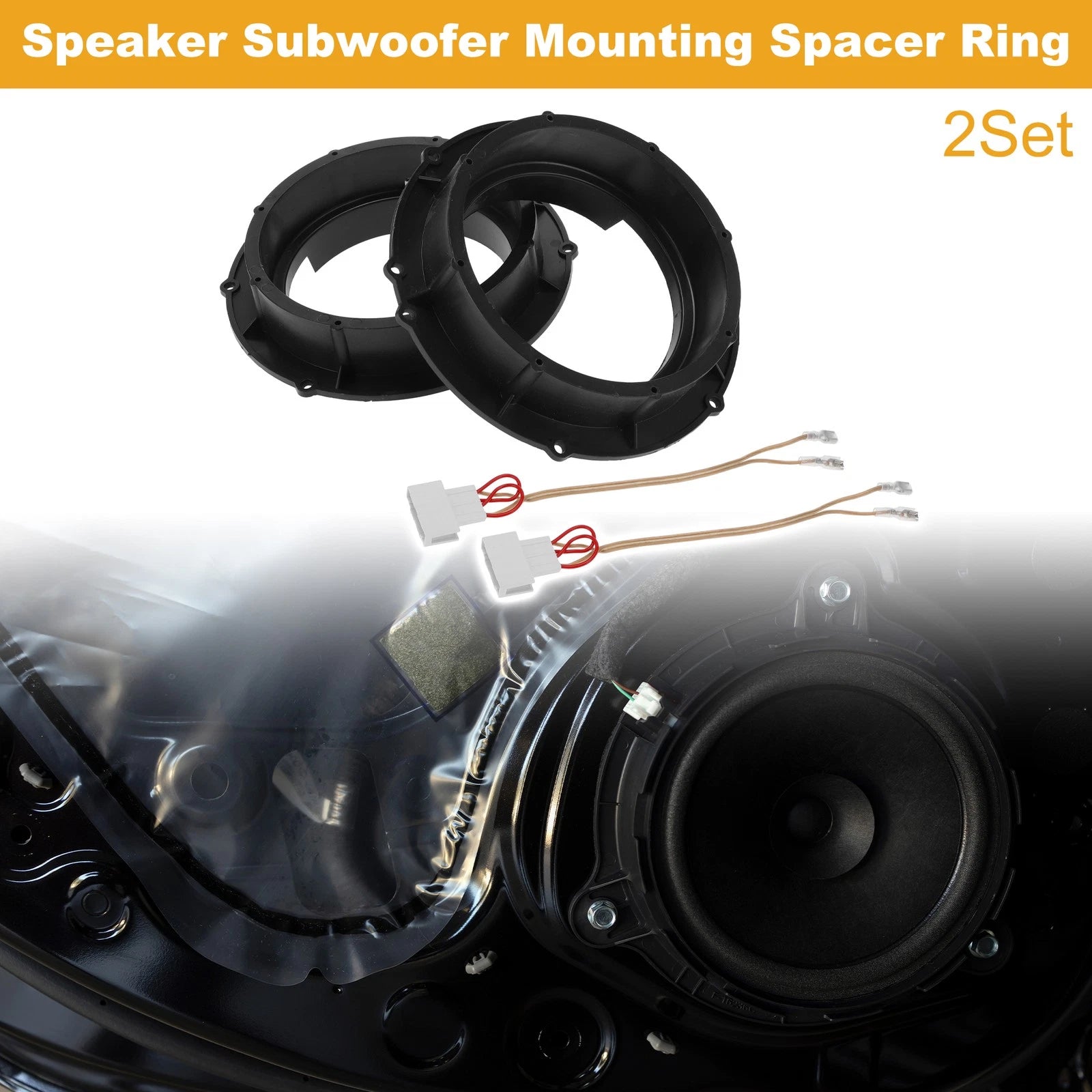 Tweeter Speaker Spacer Ring Adapter Set for Volkswagen Excelle 2 (2010–2018)