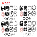 Set of 4 Carburetor Gasket Parts Kit for Honda GX22 GX31 (WALBRO K20-WYL)