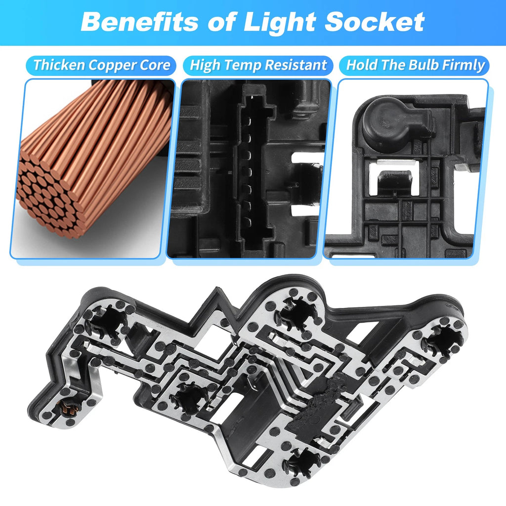 Left Side Tail Light Bulb Socket 2048201500 for Mercedes-Benz C250 (2012–2014)