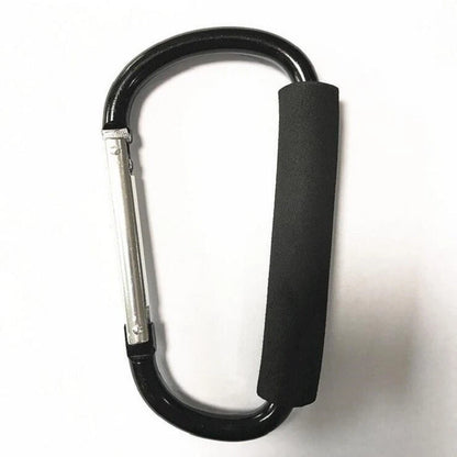 2X Carabiner Hooks for Pram Pushchair Shopping Bag Clip