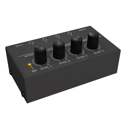 4 Channels Mini Stereo Headphone Audio Amplifier for Earphone