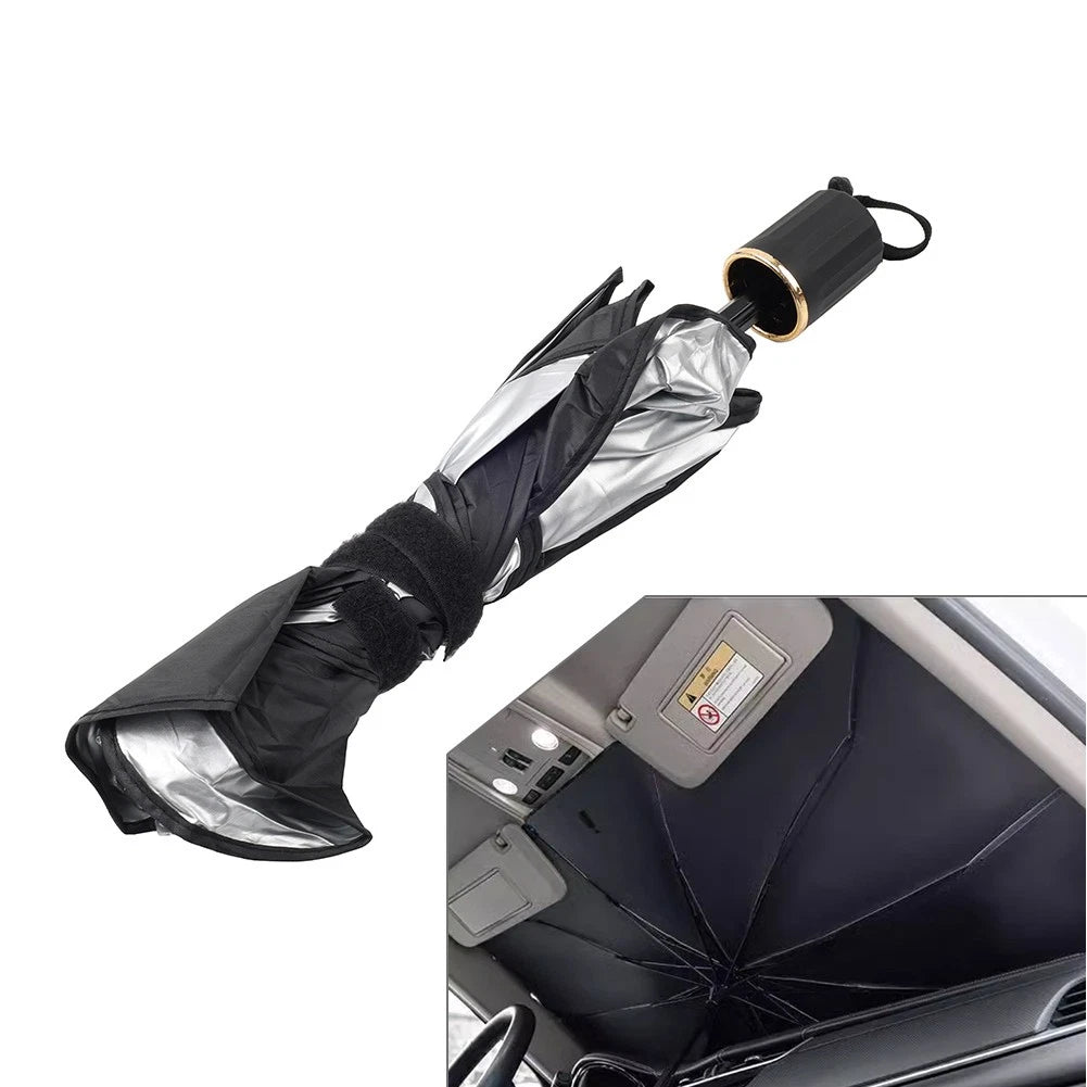 Front Window Sun Shade for Car (Foldable Windshield Umbrella)