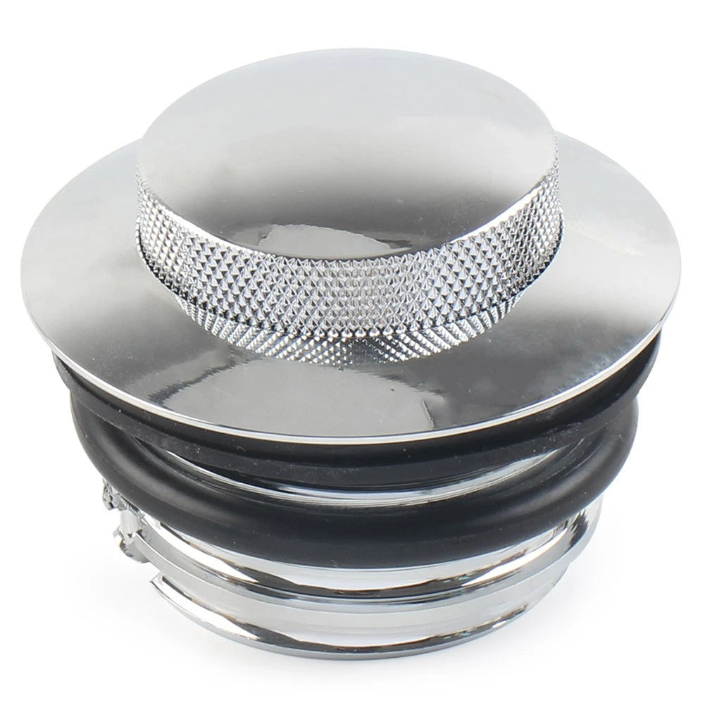 Chrome Fuel Tank Gas Cap Cover for Harley (1982–2017)