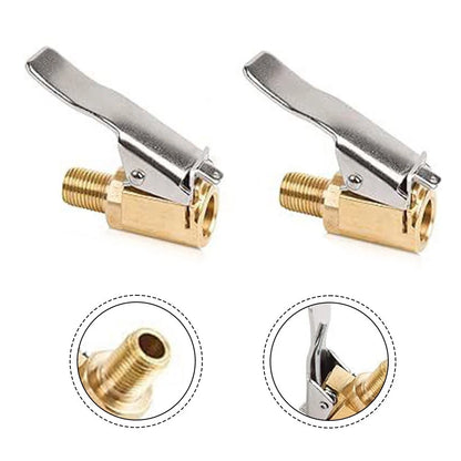 Portable Tire Gauge and Inflator Nozzle for All Vehicles