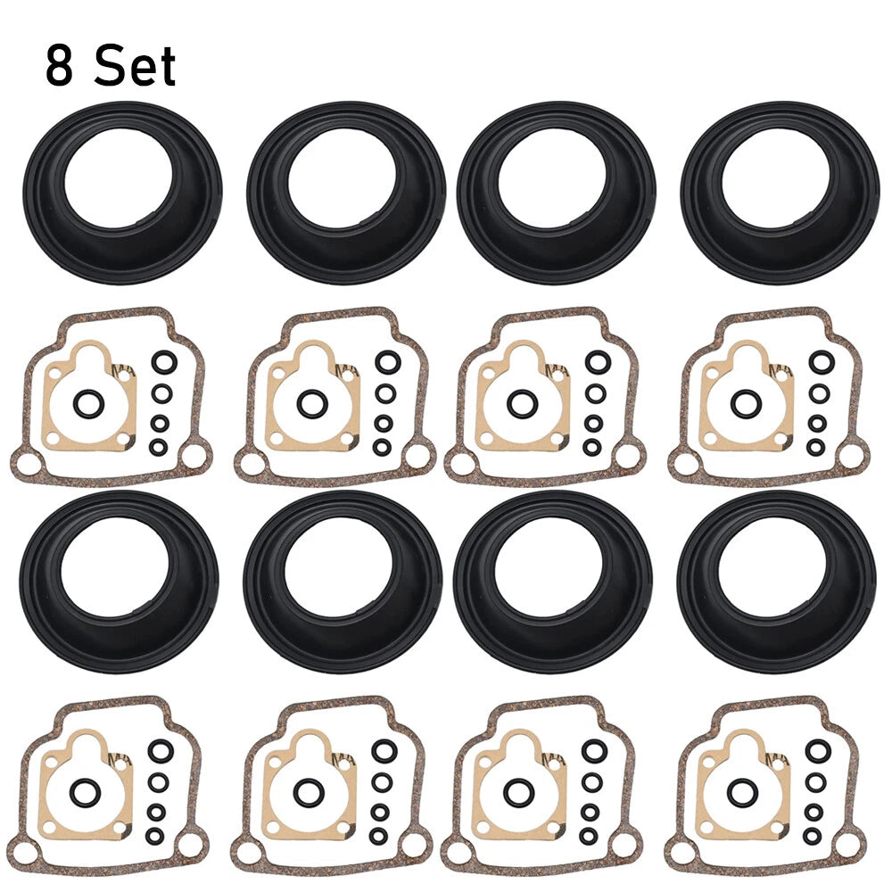 Set of 8 Carburetor Repair Kits for BMW R65 R75 R80 R90 (BING CV 32mm)
