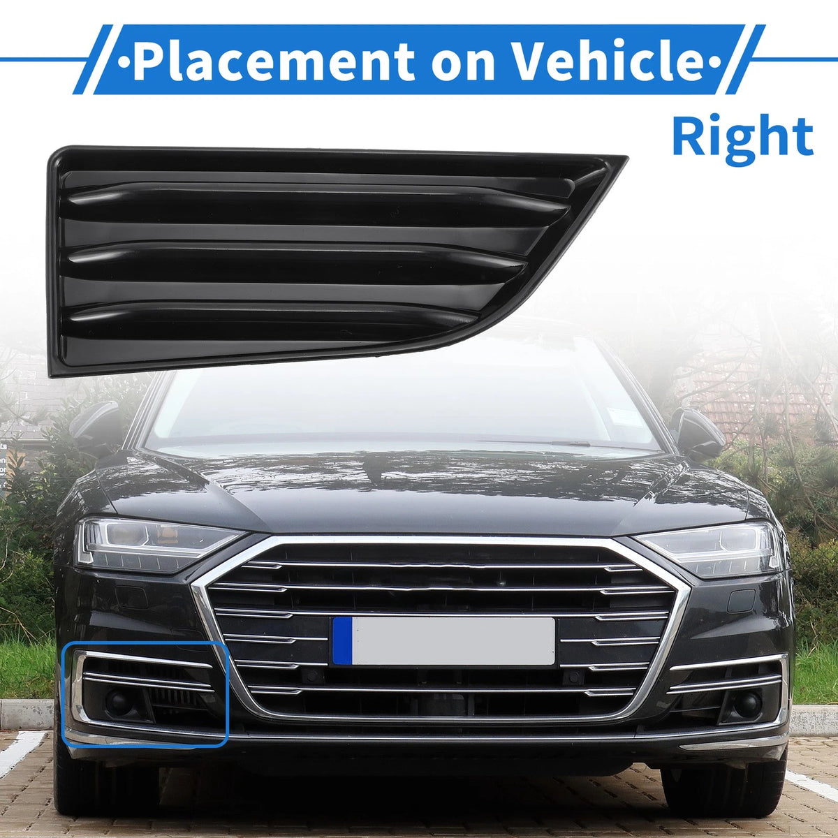 Front Right Fog Light Grill Replacement for Chevrolet Traverse (2022–2023)