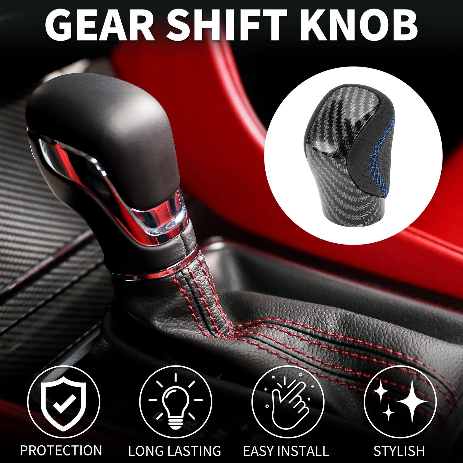 Automatic Gear Shift Knob Replacement for Lexus ES350 (2016–2018) Black