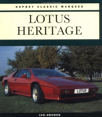 Lotus Legacy Book for Iconic Models (1970–1989)