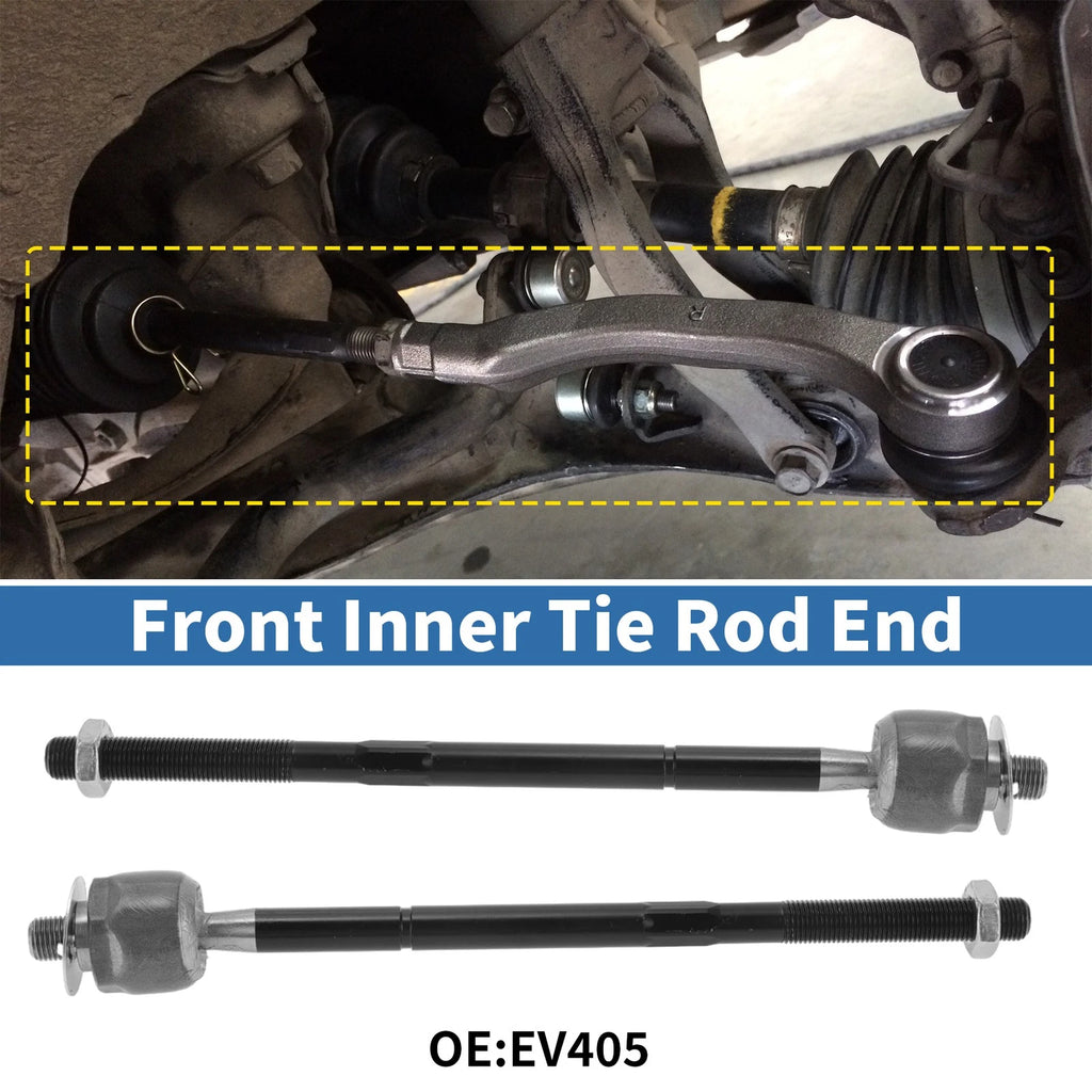 2 Pcs Front Inner Tie Rod Ends Replacement for Mazda Tribute (2001–2006)