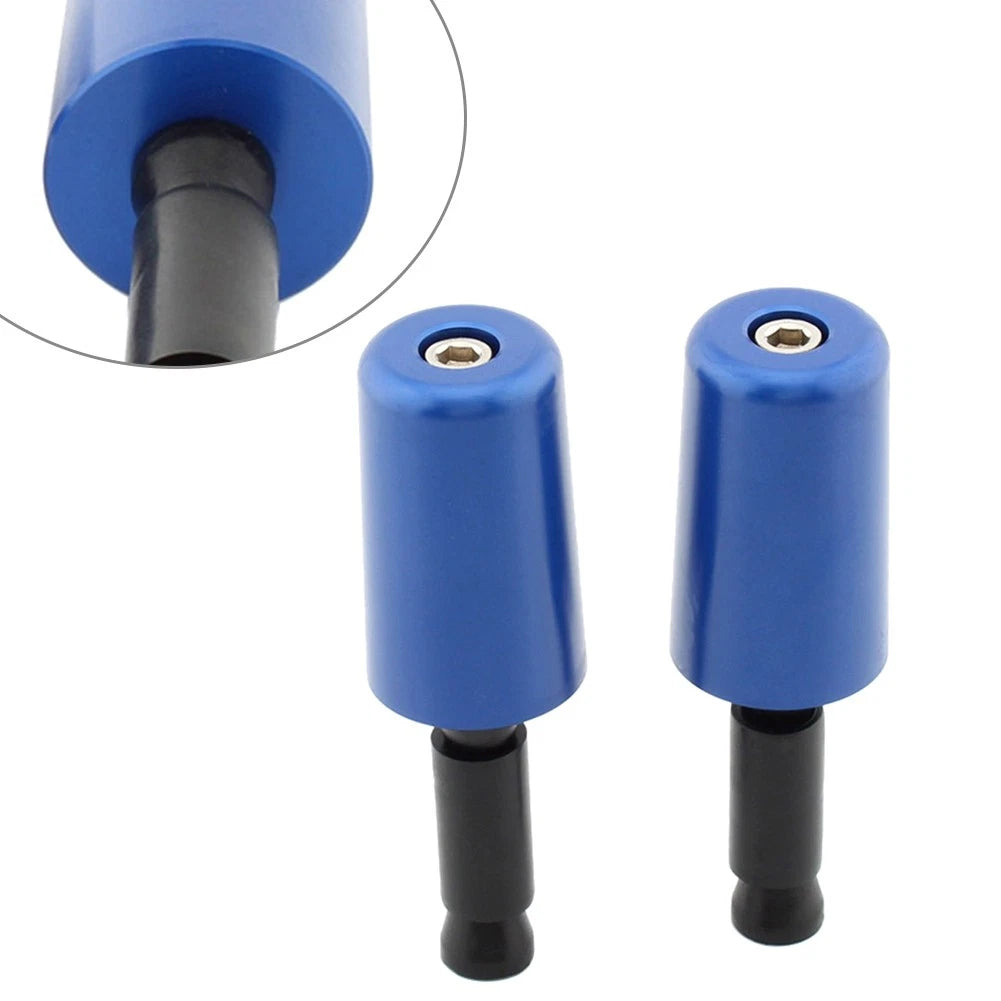 2X Handlebar Grips for Universal Motorcycle (50.8mm) - Blue