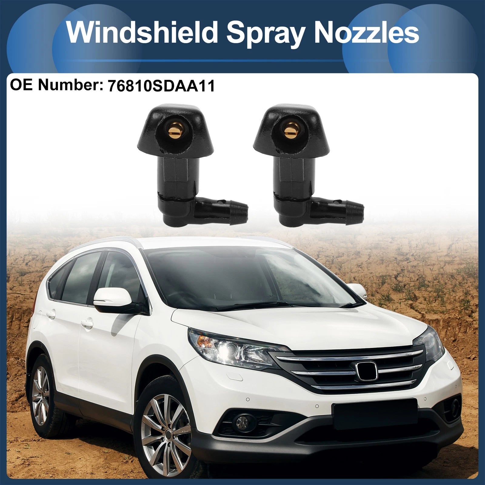 Windshield Washer Nozzle With Hose for Honda Civic (2012–2021)
