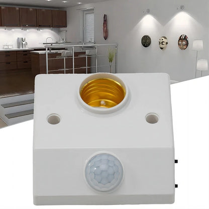 E27 Base LED Lamp Holder with Infrared Sensor for AC110-240V Power