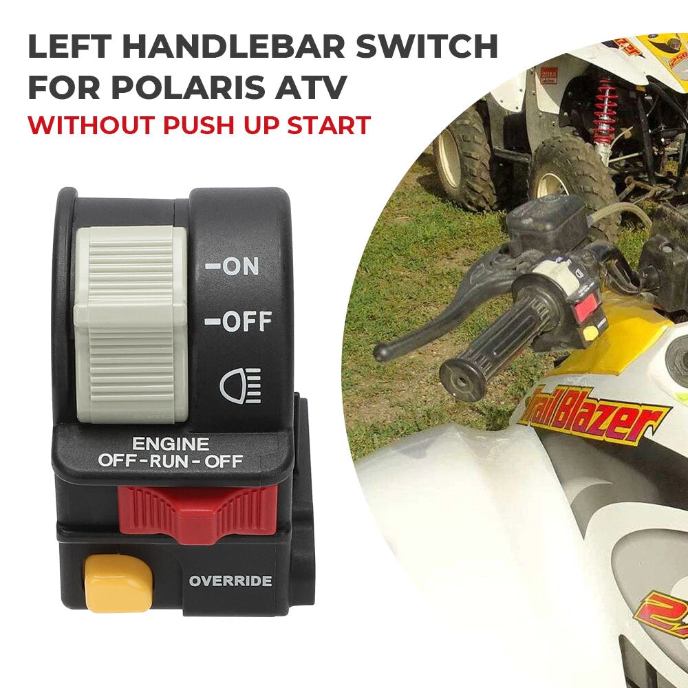Left Handlebar On Off Switch Assembly for Polaris Trail Blazer 250 400 (2002–2006)