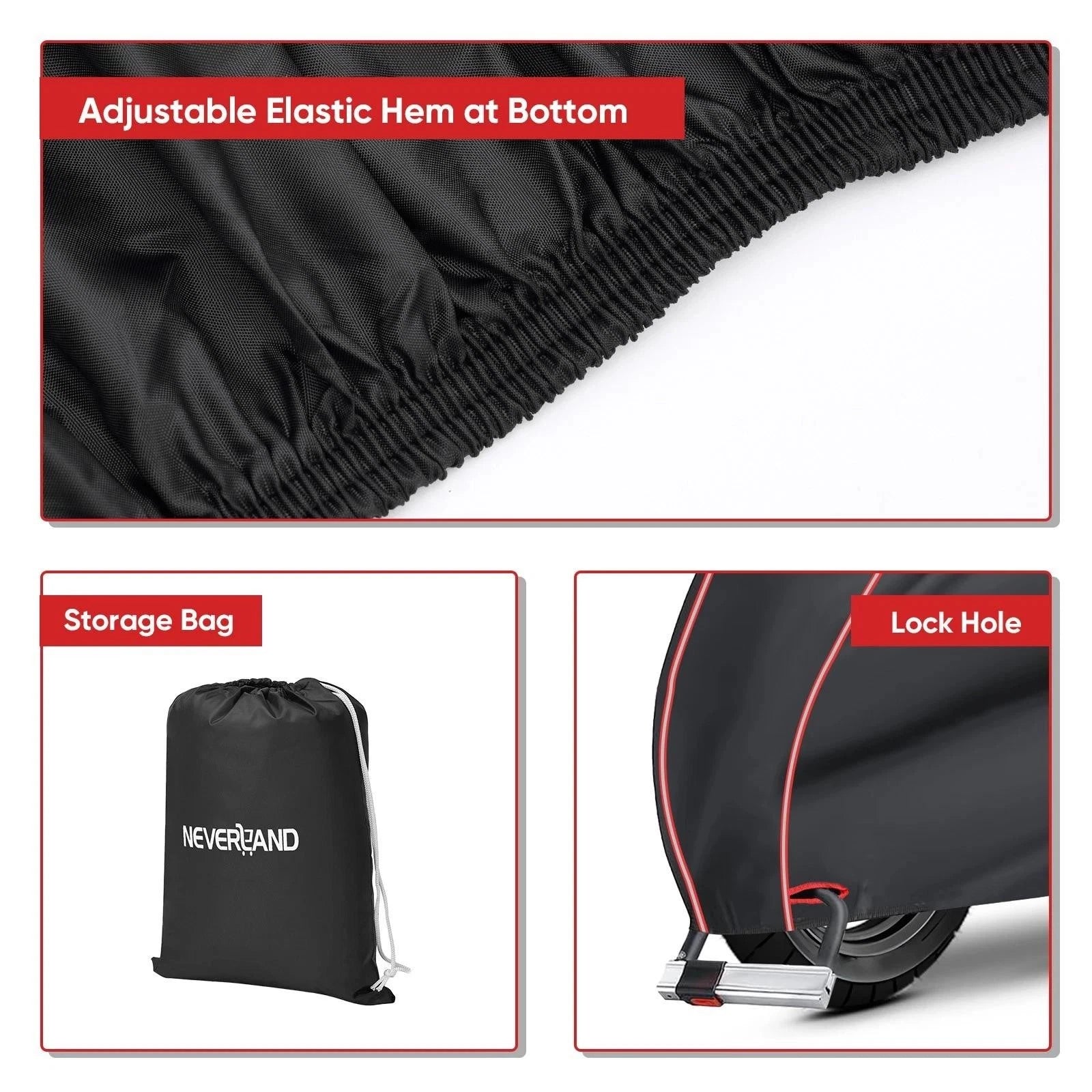 Motorcycle Cover for Outdoor Storage Waterproof Dustproof Protector