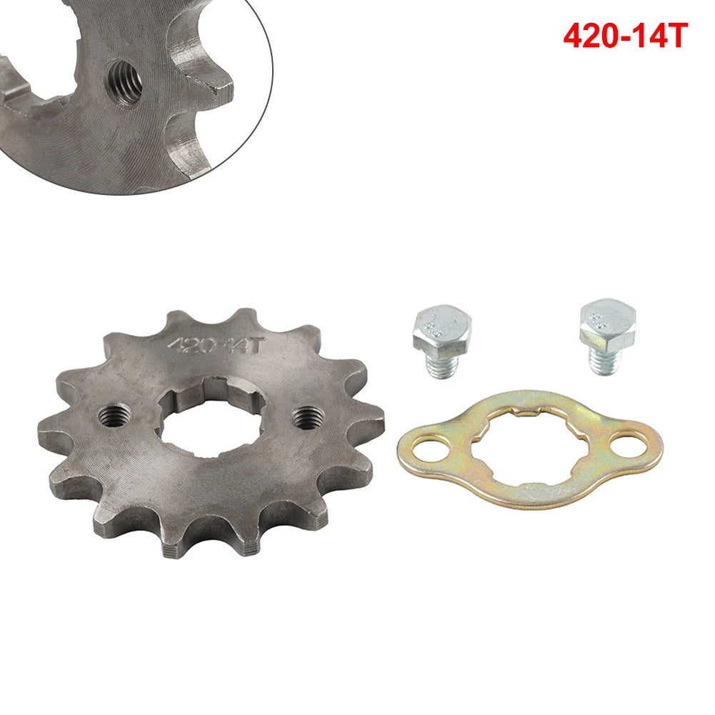 420 Chain 20mm 14T Front Sprocket For ATV Pit Bike 110cc 125cc 140cc