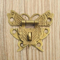 Antique Bronze Hasp Latch for Decorative Boxes (No specific years/models)