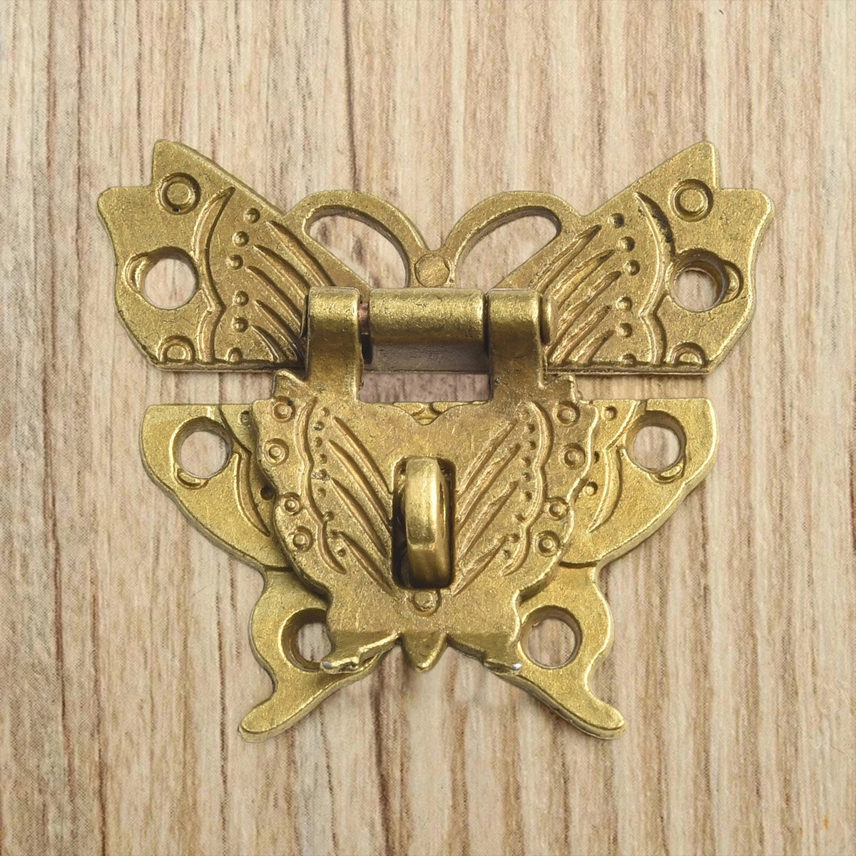 Antique Bronze Hasp Latch for Decorative Boxes (No specific years/models)