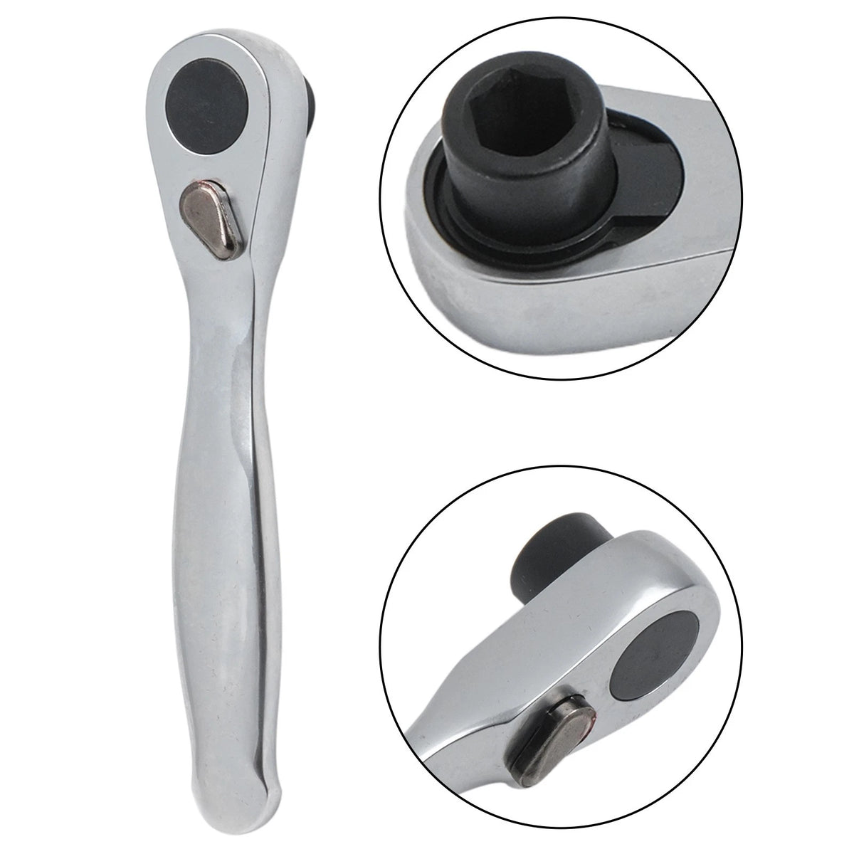 72 Tooth Reversible Ratchet Driver Tool for DIY Projects