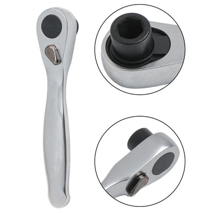 72 Tooth Reversible Ratchet Driver Tool for DIY Projects
