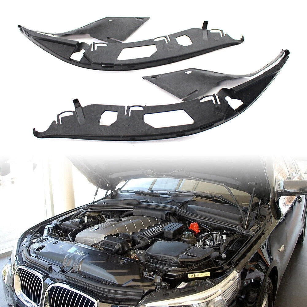 2X ABS Plastic Upper Headlight Gaskets for BMW 5 Series E60 (2006–2010)
