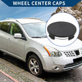 Wheel Center Caps for Universal Vehicles (65mm/2.56") - Black