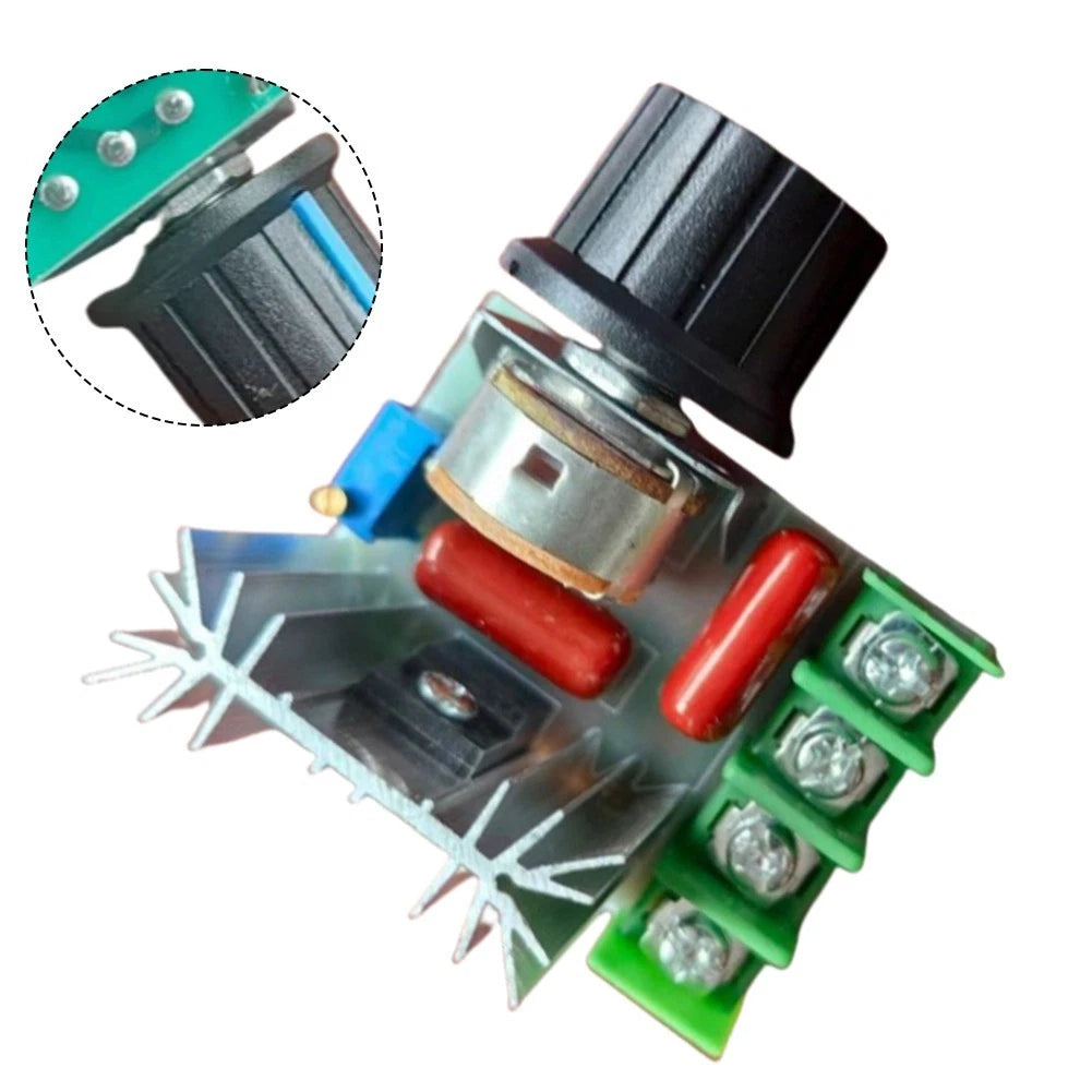 2000W AC Motor Speed Controller with Switch for Small Motors