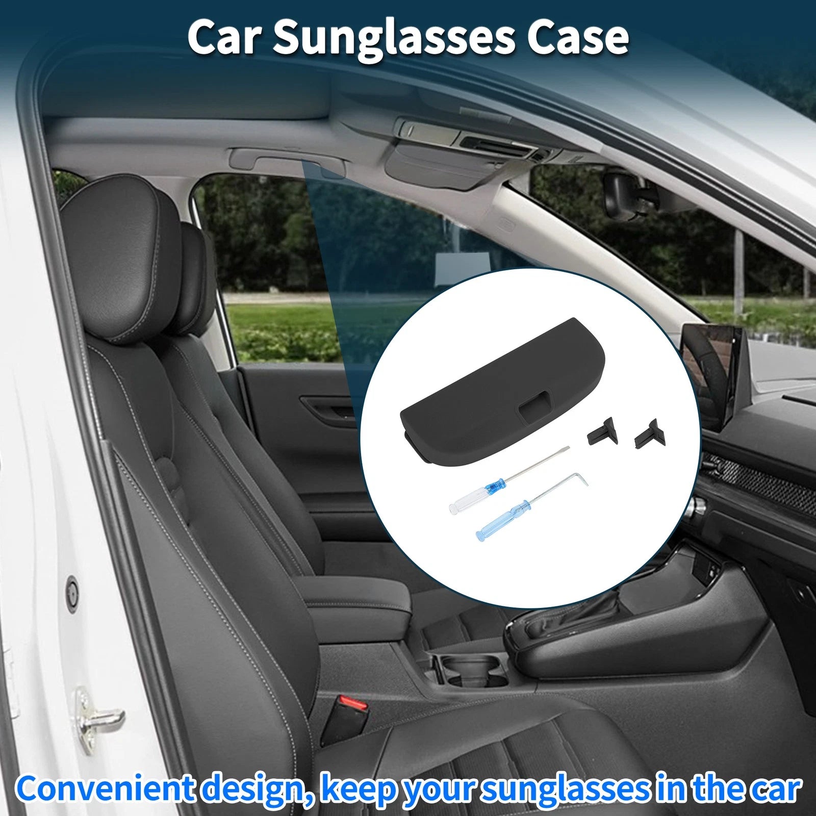 Car Sunglasses Case Storage for Mercedes-Benz E Class Eyeglasses Holder