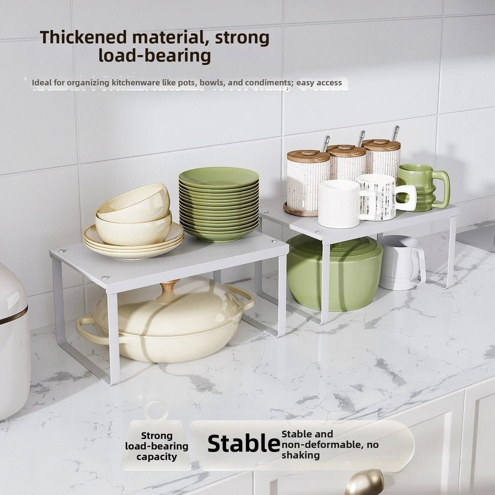 Iron Wall Mounted Kitchen Shelf for Pots Dishes Spices Storage (32x20x16cm)