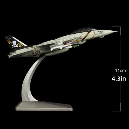F-14 Tomcat Fighter Model 1/144 Scale with Stand (US Navy)