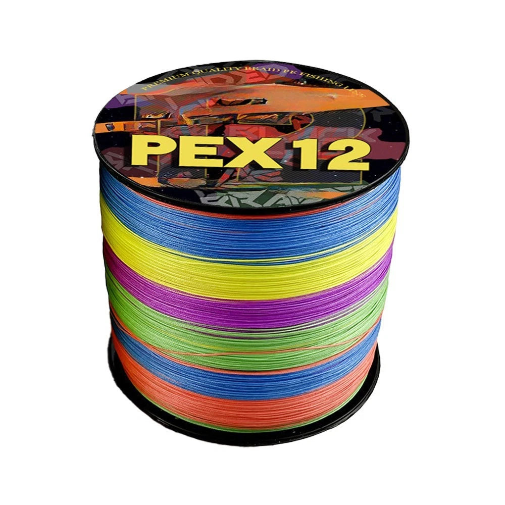 12 Strand PE Fishing Line 100m for Baitcasting Reels