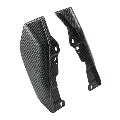 Carbon Fiber Vivid Black Mid-Frame Air Deflectors for Harley Touring (2009–2024)