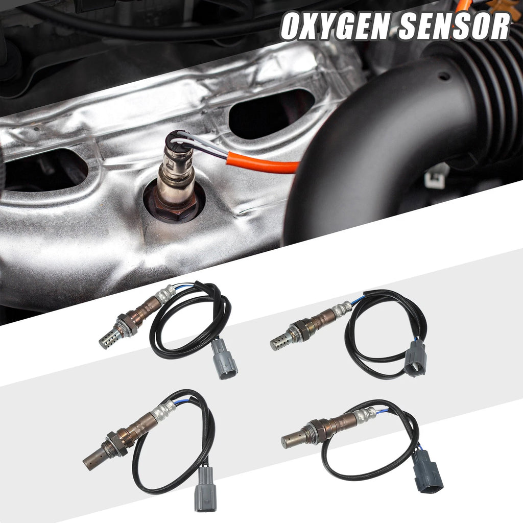 4 O2 Oxygen Sensors Upstream Front Rear Replacement for Toyota RAV4 (2001–2003)
