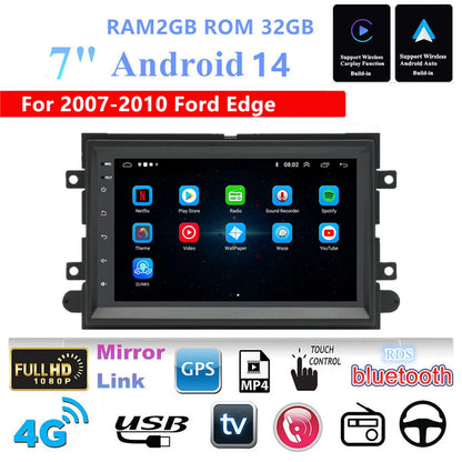 7'' Car Stereo GPS Navigation WiFi 4G BT Head Unit for Ford Edge (2007–2010)
