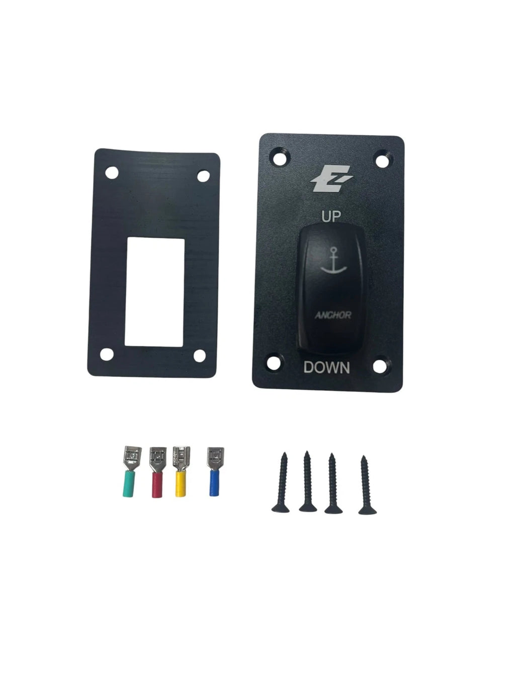 E-Z Anchor Puller Rocker Switch 12V 20A with Hardware for Universal Use
