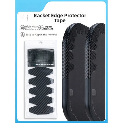 Edge Guard Strips for Pickleball Paddle Frame - Black Nylon