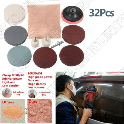 32Pcs Window Polishing Kit for Automotive Scratch Removal