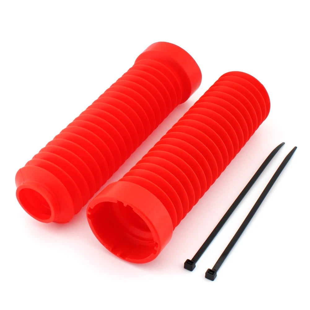 1 Pair Red Plastic Front Fork Shock Boots For Honda ATC 250R 1983-1986