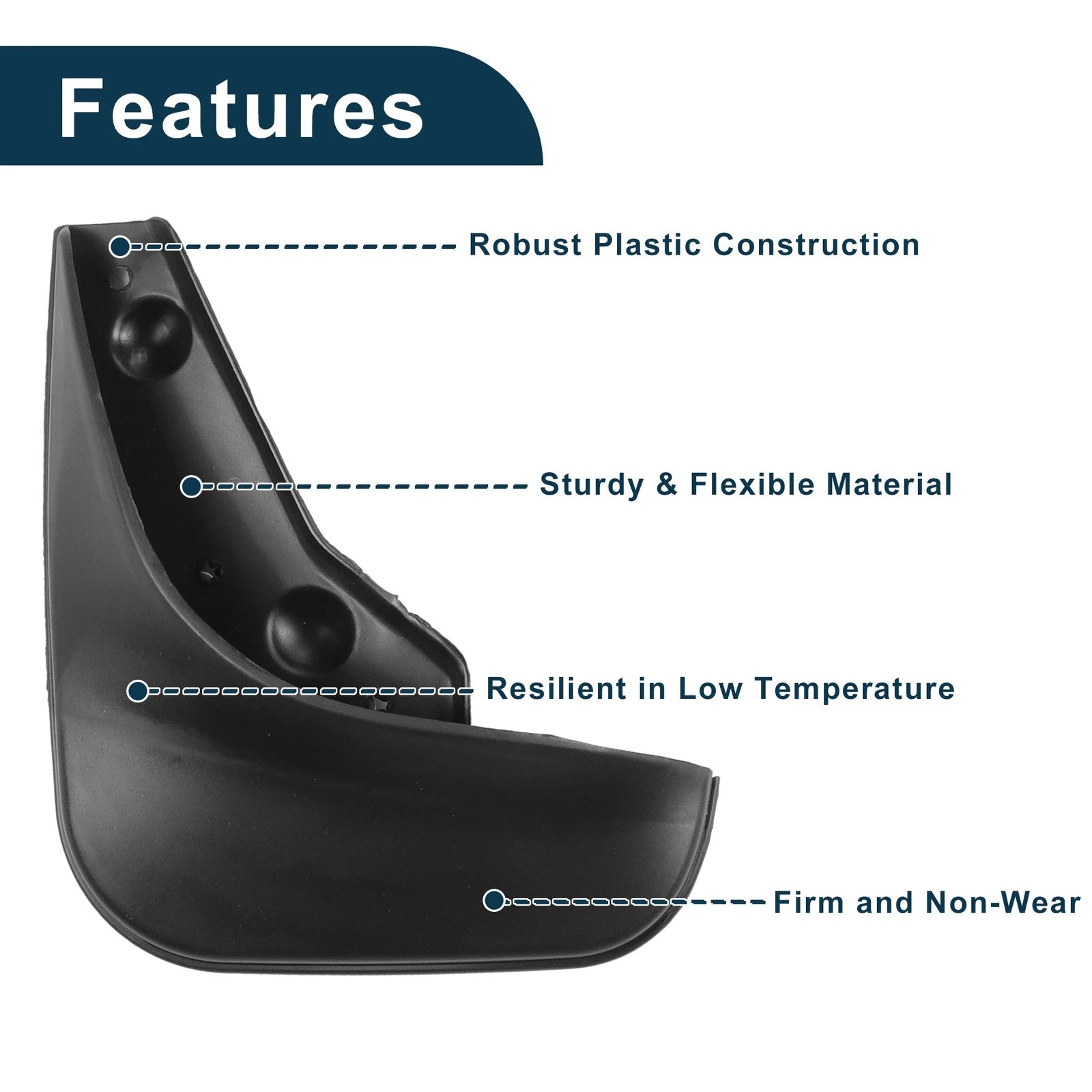 Set of 4 Mud Flaps Splash Guards for Suzuki Swift (2005–2010)